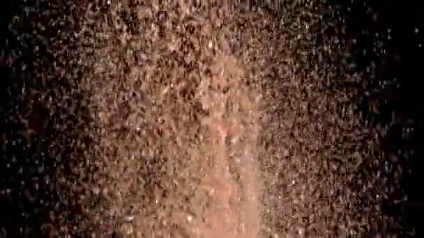 Realista Glitter Explodindo em fundo preto . — Vídeo de Stock