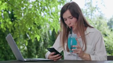 Business Lady Talking on the Phone