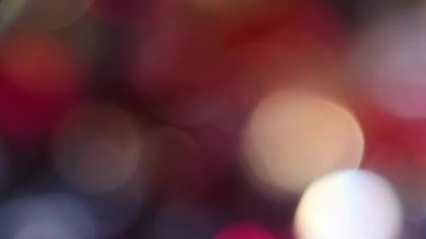 Cirklar Bokeh Rotation i en medurs — Stockvideo