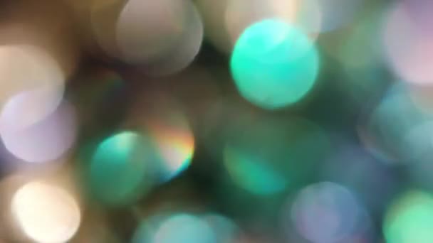 Cirklar Bokeh Rotation i en medurs — Stockvideo