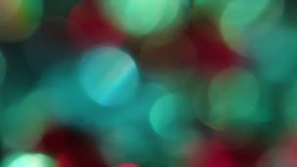 Cirklar Bokeh Rotation i en medurs — Stockvideo