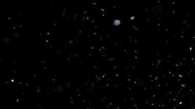 Siyah arka plan üzerinde patlayan gerçekçi Glitter.