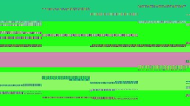 Arıza Tv ekranı. Yeşil arka plan