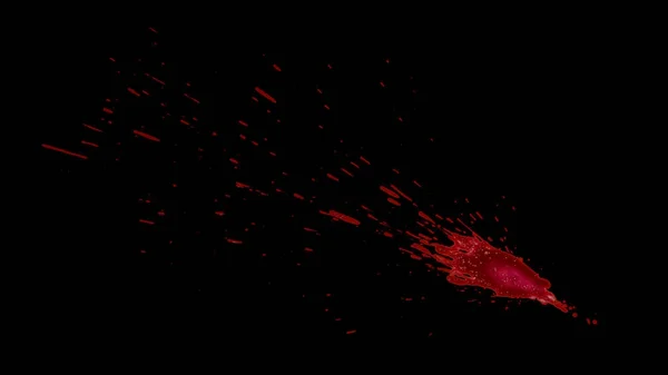 溅的血元素 — 图库照片