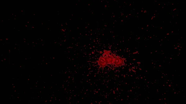 溅的血元素 — 图库照片