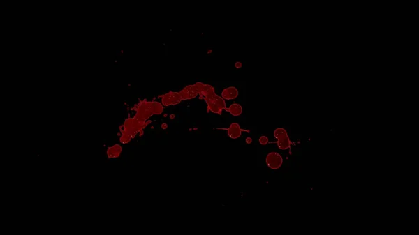 Splattered Blood Element — Stock Photo, Image