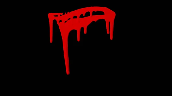 Dripping Sangue Elemento isolado — Fotografia de Stock