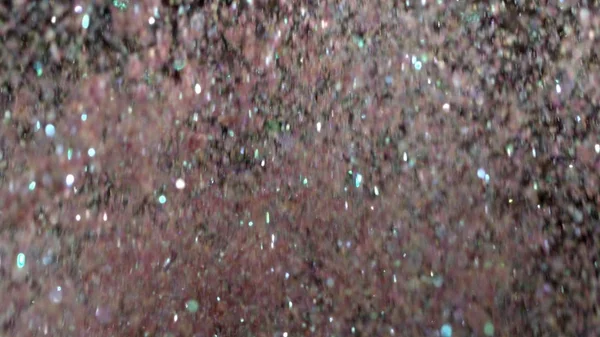 Realista Glitter Explodindo em fundo preto . — Fotografia de Stock