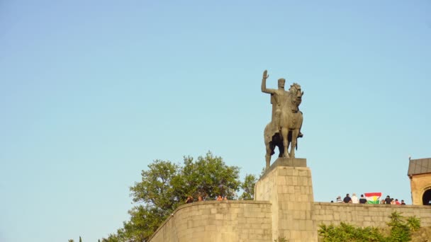 Anıt Kral Hatice Gorgasali — Stok video