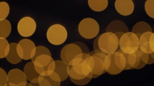 Golden Bokeh luzes cintilando fundo — Vídeo de Stock