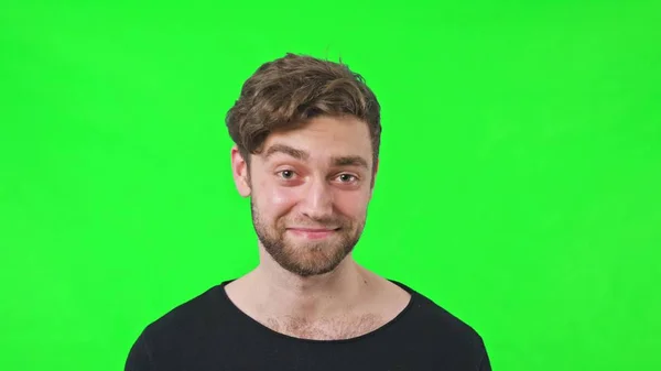 Cara de homem levantar uma sobrancelha — Fotografia de Stock