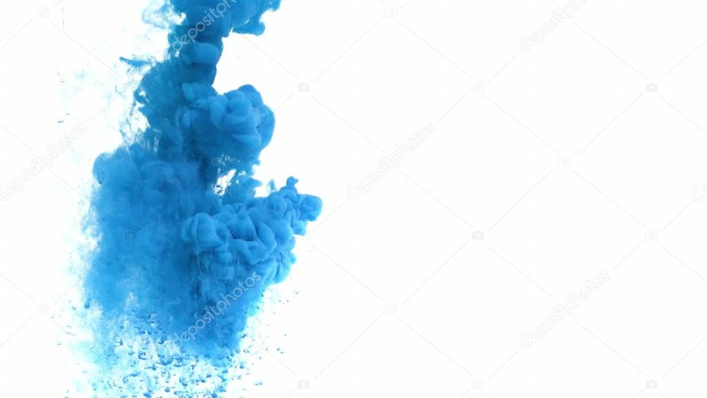 Blue Ink in Water