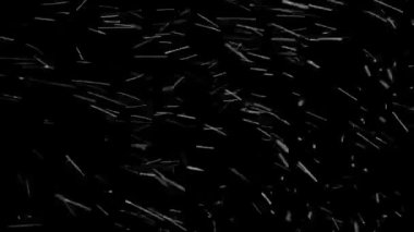 Siyah bir zemin üzerine gerçek yağan kar