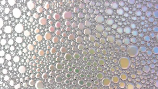 Пена пузырь от мыла или мытья шампуня — стоковое видео