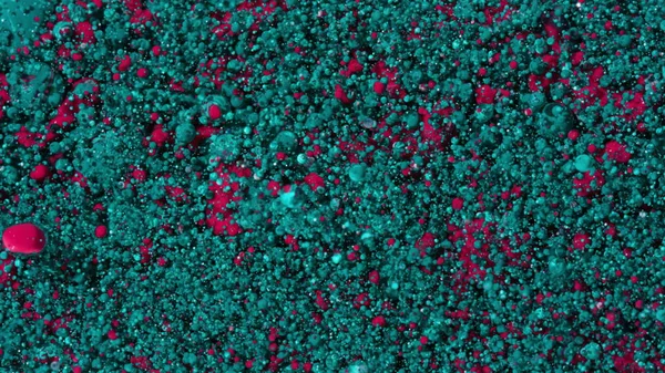 Яскраві кольори бульбашки повільний рух олії чорнило — стокове фото