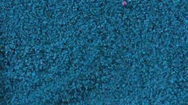 Ağır çekim petrol mürekkep parlak Collors kabarcıklar