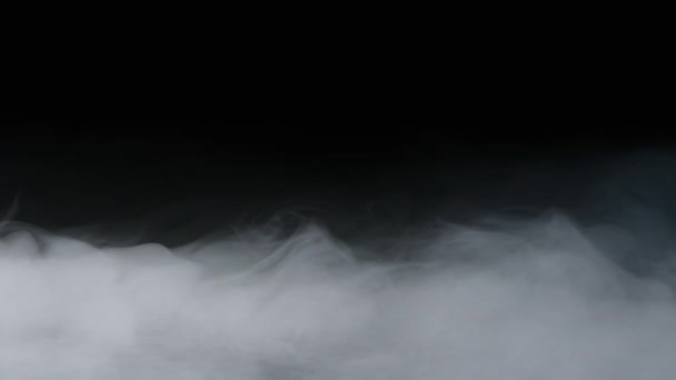 Realistico ghiaccio secco fumo nuvole nebbia sovrapposizione — Video Stock