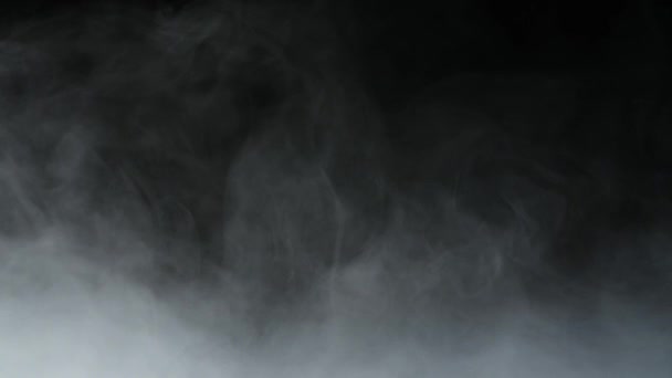 Realistische Trockeneis Rauch Wolken Nebelschwaden Overlay — Stockvideo