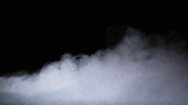 Superposición realista de nubes de humo de hielo seco niebla — Vídeo de stock