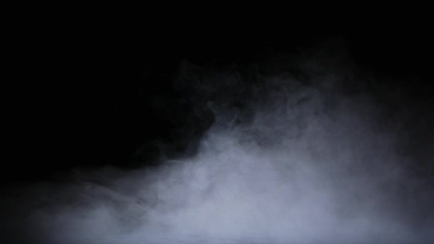 Realisztikus száraz jég füst felhők köd overlay — Stock videók
