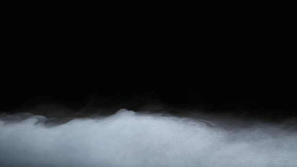 Superposición realista de nubes de humo de hielo seco niebla — Vídeos de Stock
