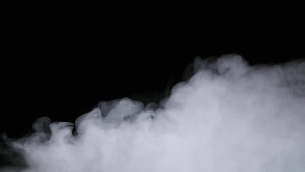 Revêtement réaliste de brouillard de nuages de fumée de glace sèche — Video