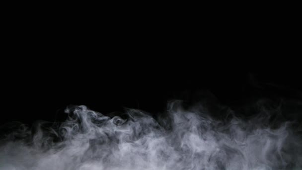 Ρεαλιστικά ξηρά σύννεφα καπνού πάγου ομίχλη επικάλυψη — Αρχείο Βίντεο