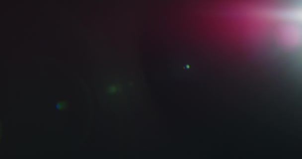 Luz vazamento Mestre Prime 25mm Lente Flares — Vídeo de Stock