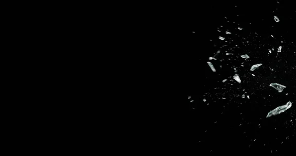 Kırık Cam Kırığı Efekti Dokusu Soyut Siyah Arkaplan Kurşun Camı — Stok fotoğraf