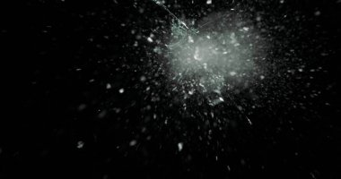 Kara Pencere Arkaplanındaki Gerçek Buz.