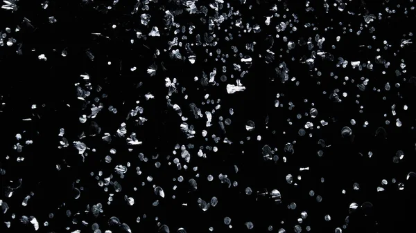 Настоящий мороз на черном фоне окна . — стоковое фото