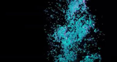 Aquamarine Baloncukları Kara Arkaplan