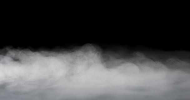 Niebla pesada sobre fondo negro — Vídeo de stock