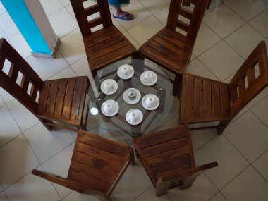 Üstten Görünüm kafeden tablosunda