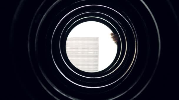 Nowe Opony Zimowe Stos Siebie Kamera Strzela Wewnątrz — Wideo stockowe