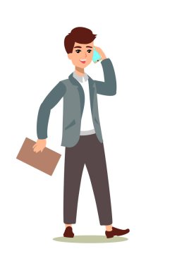 İşadamı karakter kümesi. Karakter animasyon. Erkek şahsiyet Oluşturucu. Farklı adam duruşlar. Vektör şahsiyet ayarla.