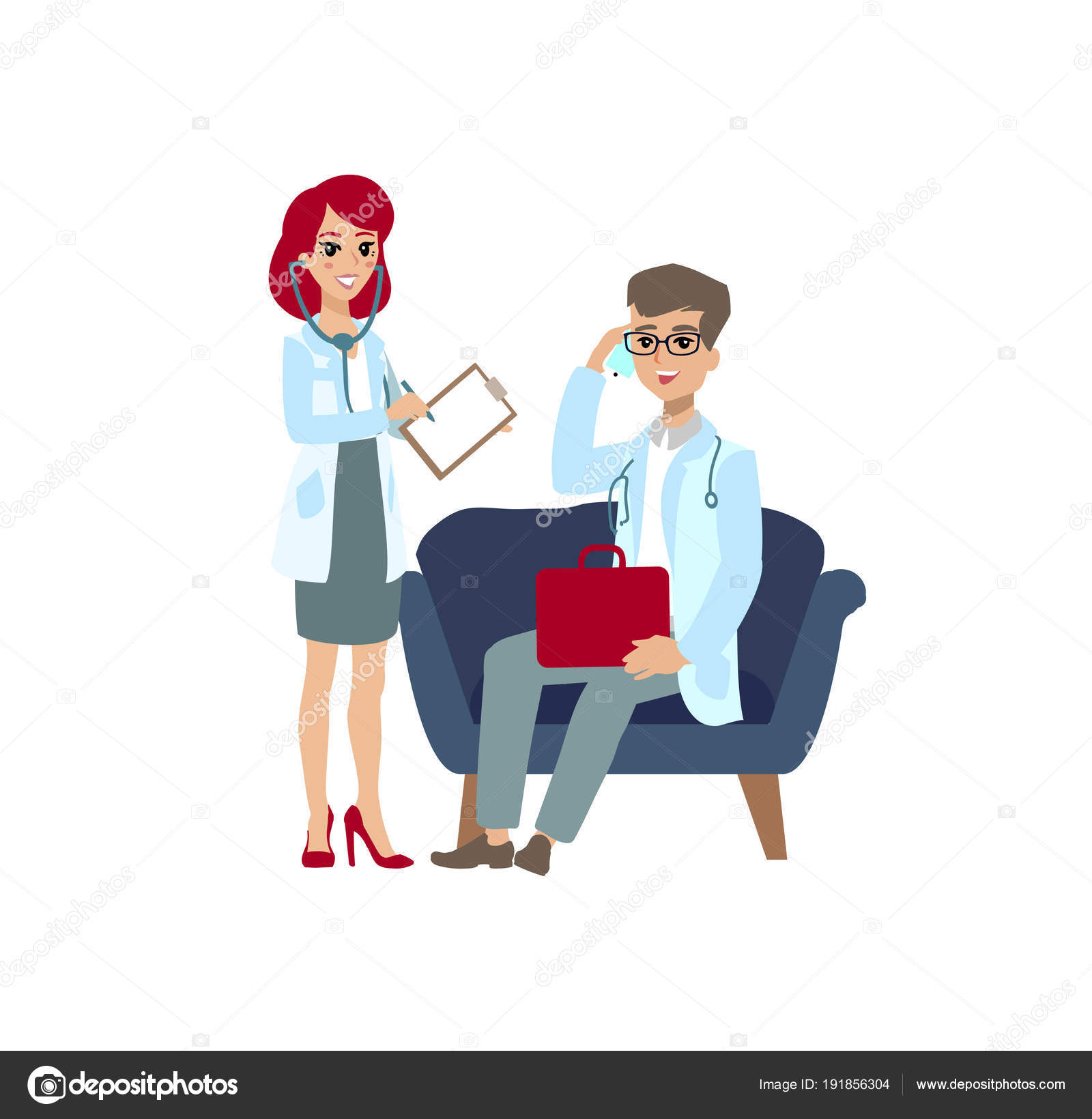 Attractive doctor . Couple of medics. Funny character design. Cartoon illustration. Healthcare concept creator. Pair of medic personage. Stock Vector Image by ©bonnie_cocos #191856304 Attractive doctor . Couple of medics. Funny character design. Cartoon illustration. Healthcare concept creator. Pair of medic personage. Stock Vector Image by ©bonnie_cocos #191856304