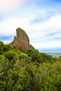Mount Manaia, Whangarei başkanları, Yeni Zelanda, üstten görünüm. 
