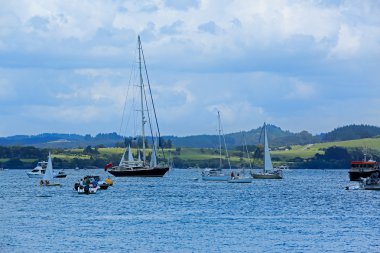 Harbour Russell, Yeni Zelanda, teknelerin görünümü