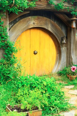 Matamata, Yeni Zelanda - 15 Ocak 2015: Hobbitköy - kurgusal v