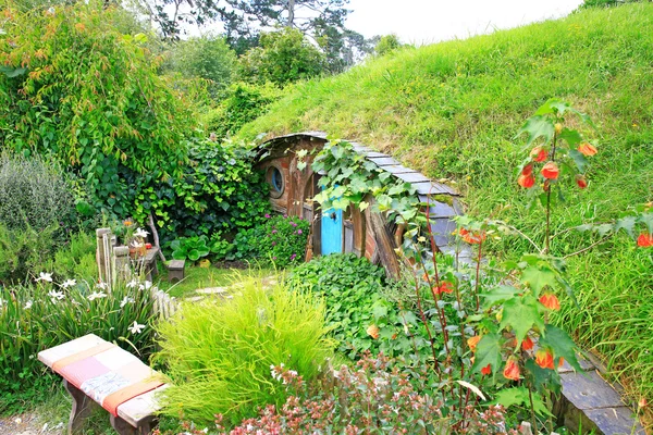 MATAMATA, NUEVA ZELANDA - 15 DE ENERO DE 2015: Hobbiton - ficticia v — Foto de Stock