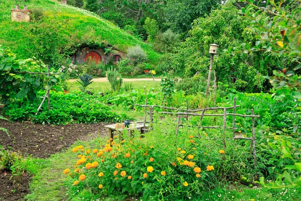 Matamata, Yeni Zelanda - 15 Ocak 2015: Hobbitköy - kurgusal v