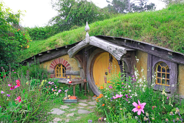 MATAMATA, NEW ZEALAND - JANUARY 15, 2015: Hobbiton - movie set c