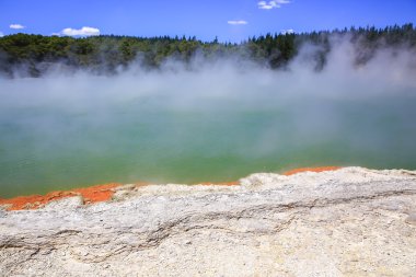 Wai-O-Tapu Termal Harikalar Diyarı Yeni Zelanda. 