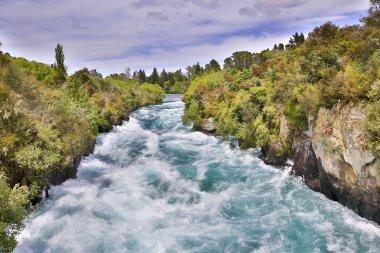 Waikato nehir, Taupo North Island, Yeni Zelanda üzerinde Huka Falls