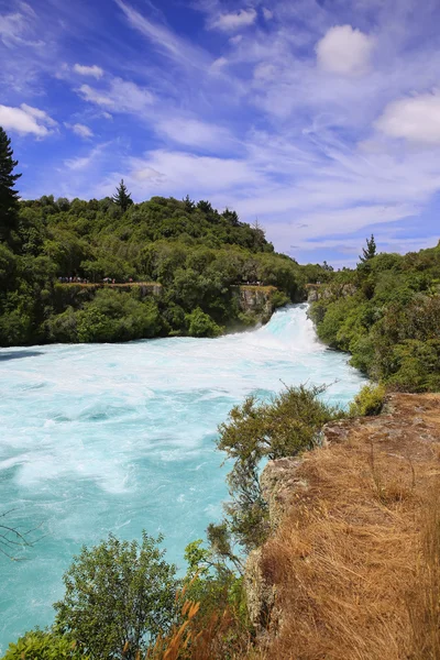 Huka Falls a a Waikato River, Új-Zéland. — Stock Fotó