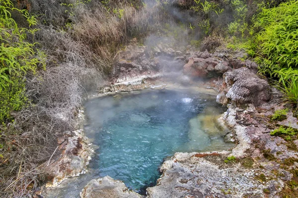 Fuente de soda en el área geotérmica de Orakei Korako, Nueva Zelanda — Foto de Stock