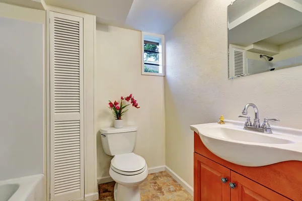 Branco clássico banheiro interior — Fotografia de Stock