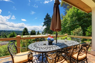 Lüks evin terasından muhteşem görünümü