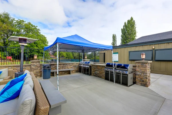Area barbecue Tacoma Lawn tennis Club — Foto Stock